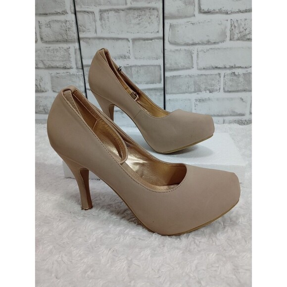 Flourish nude Pumps Ankle Strap  Heels Size 10 - Picture 2 of 9